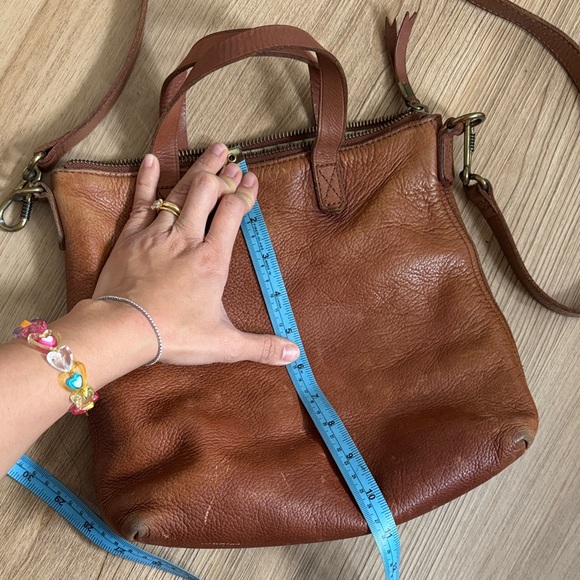 Brown Leather madewell mini transport tote - Picture 8 of 8